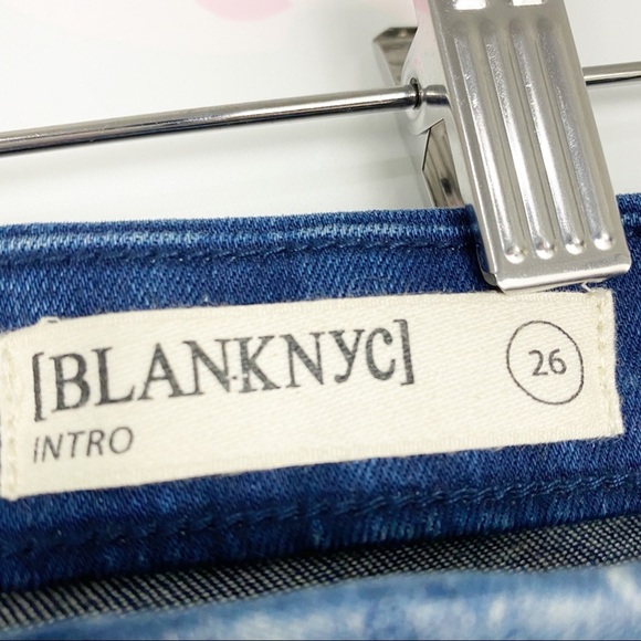 Blank NYC Intro Bleach Dye Paint Skinny Jeans 26 - Picture 8 of 9